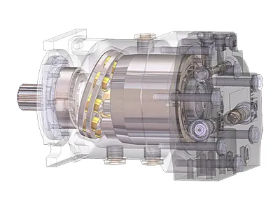Motor de Pistones Axiales de Circuito Cerrado, Serie HMF